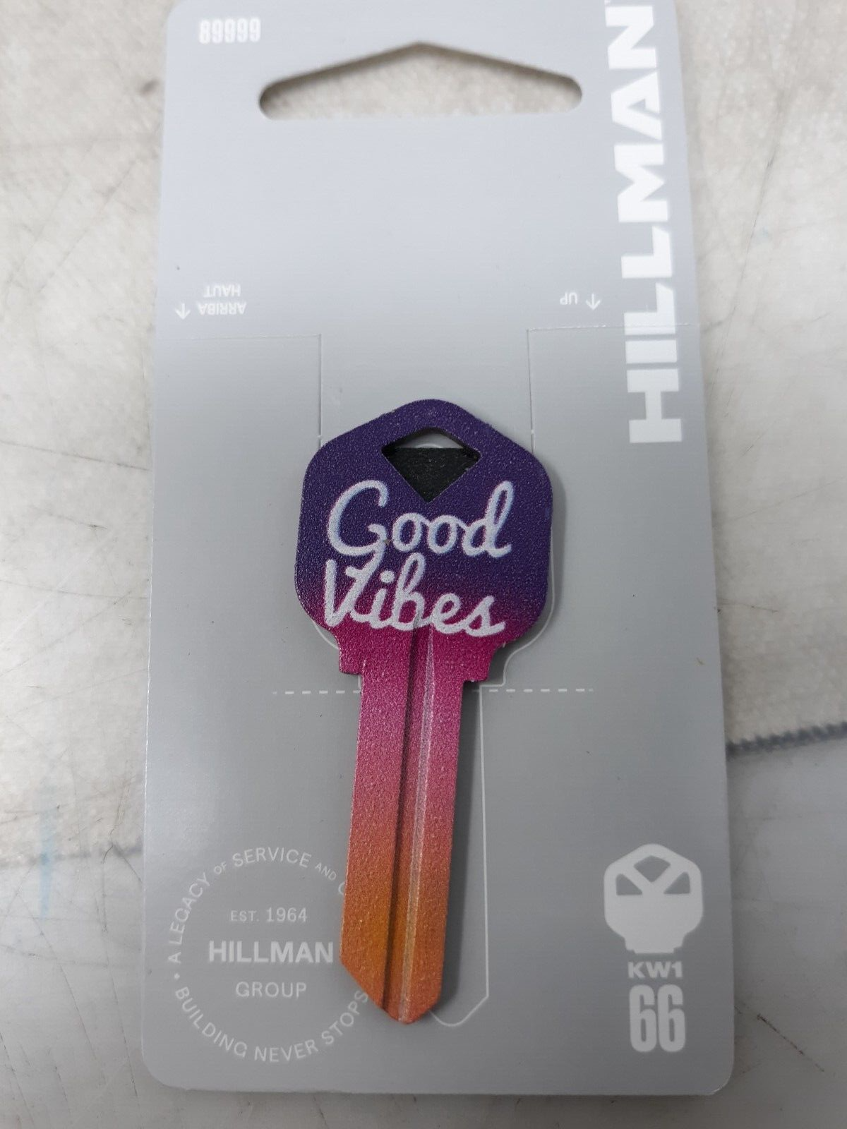 Lot of 6 Hillman #66 Key Blanks Diva Fashion House Keys Good Vibes Design