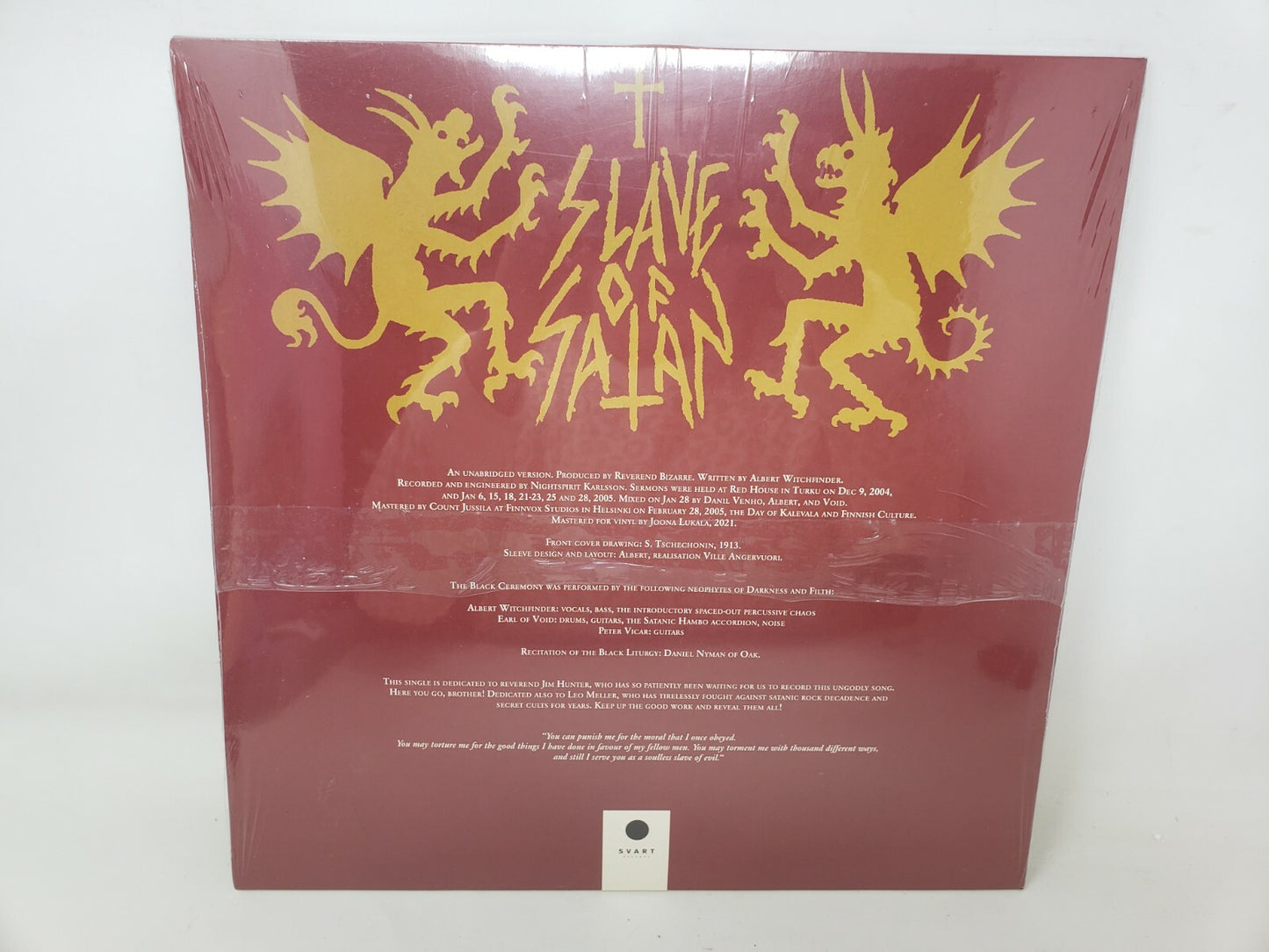 Reverend Bizarre - Slave Of Satan -  Vinyl LP Album