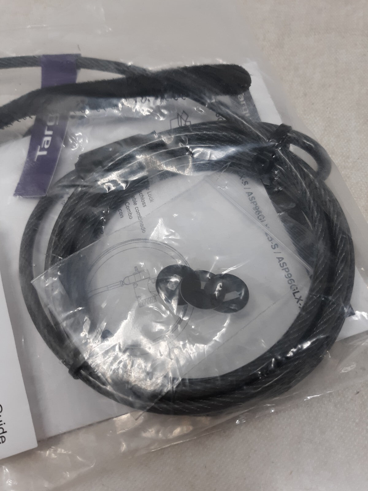 Targus DEFCON Ultimate Universal Serialized Combination Lock (ASP96GLX-S)