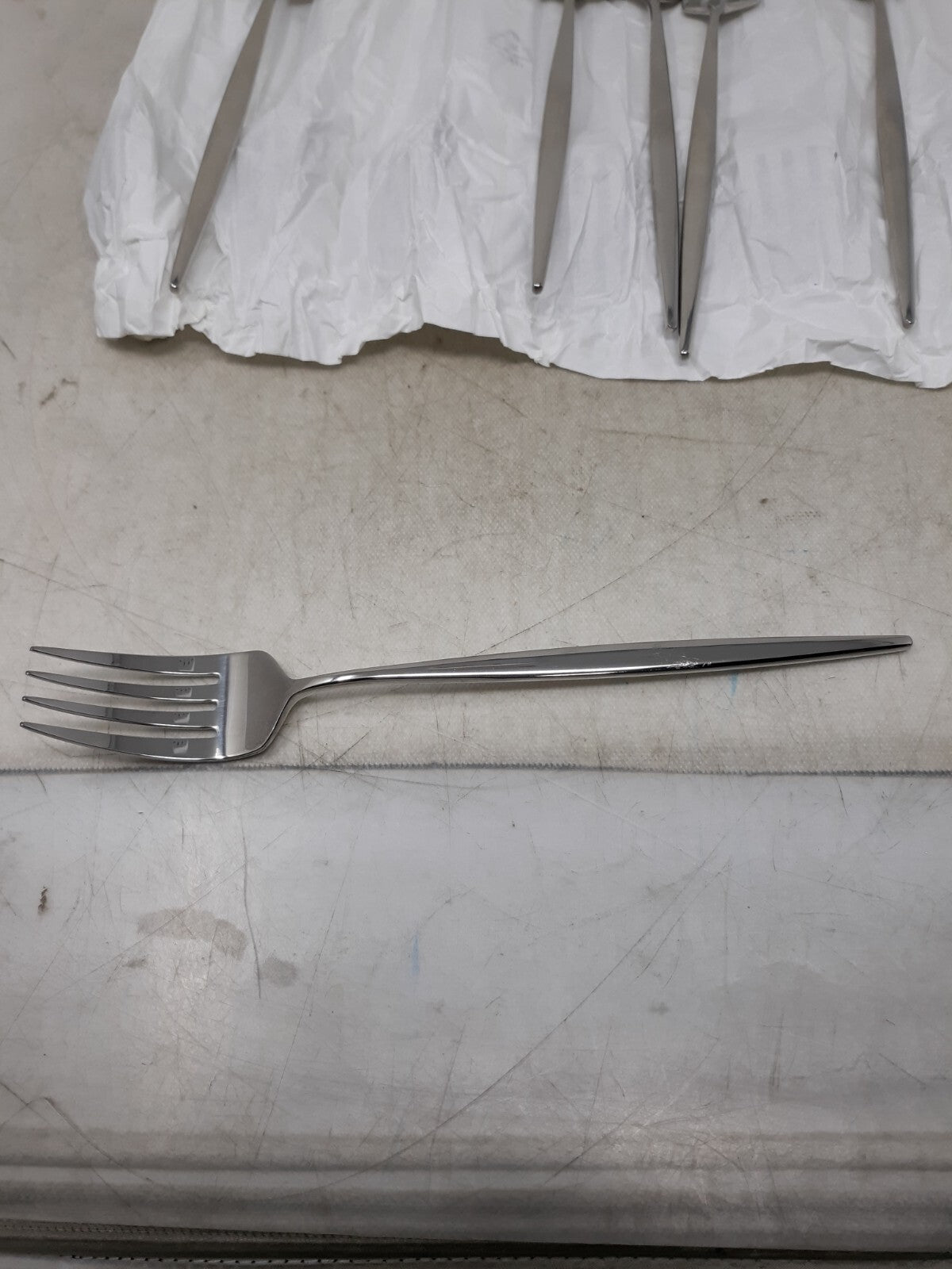 WMF Enia 8" 18/10 Stainless Steel Extra Heavy Weight Table Forks 12 Pack