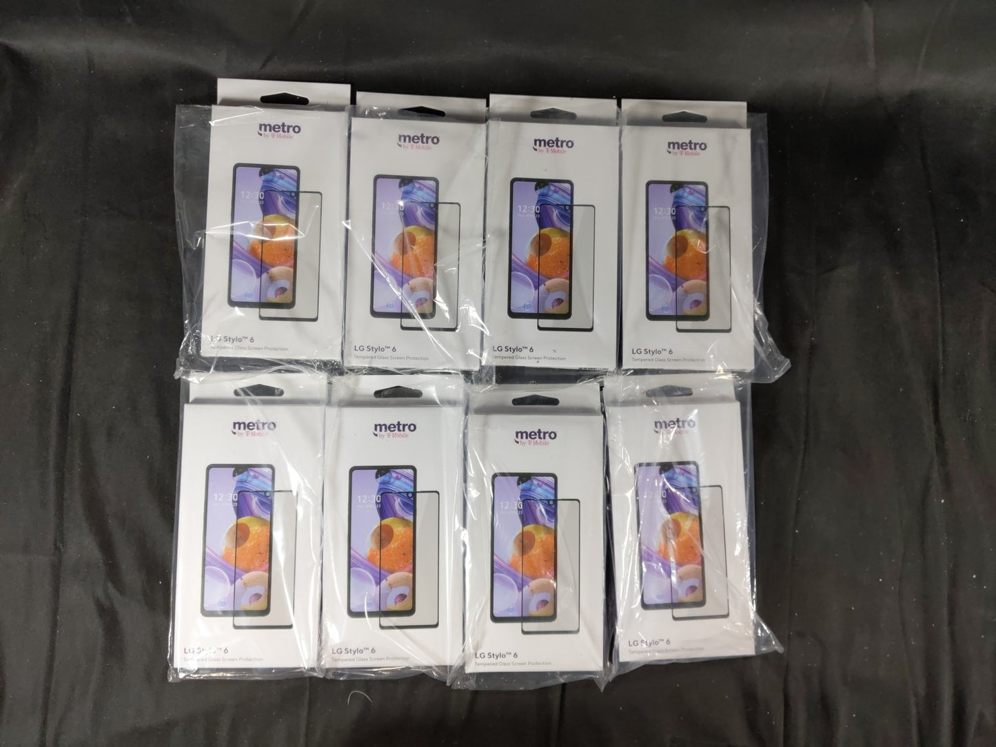8 Metro Model GLS1022 For LG Stylo 6 HD Clear Tempered Glass Screen Protectors