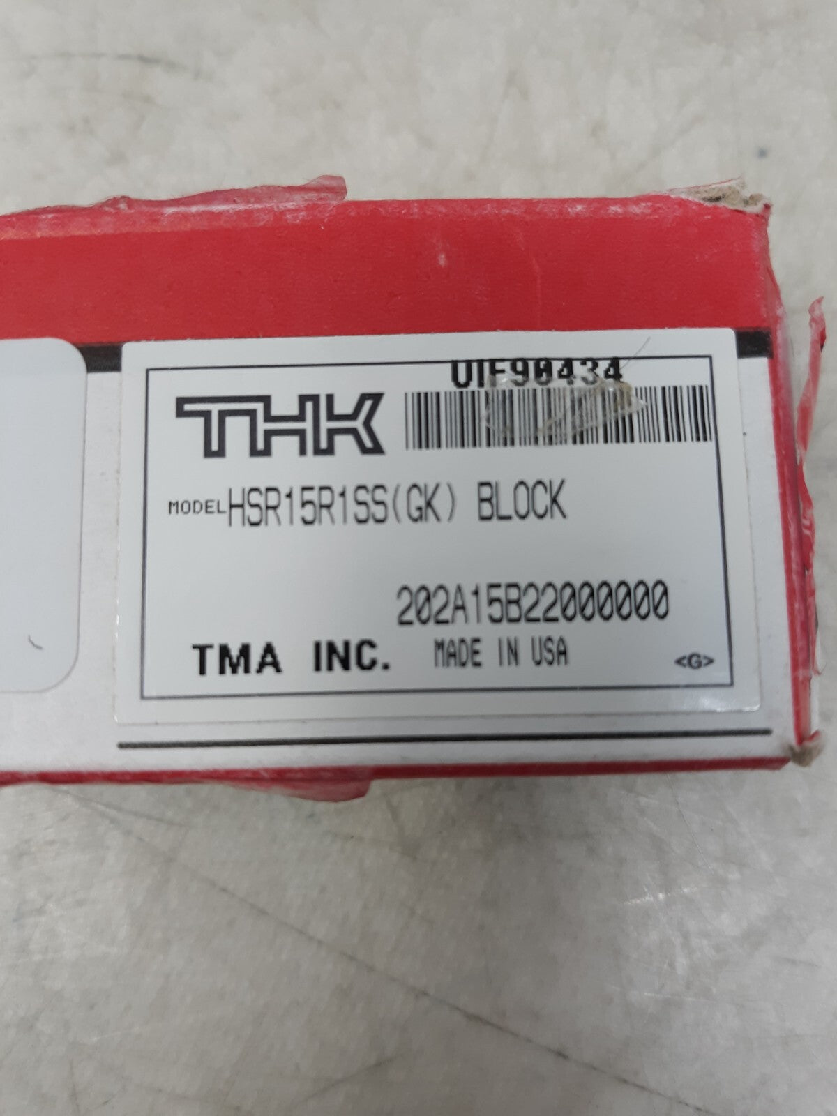 THK Linear Bearing Block HSR15R1SS (GK) BLOCK