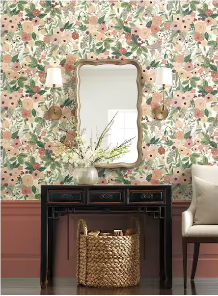 Rifle Paper Co Wallpaper 27x27 in. 60.75sq. Ft. Pattern RI5122 Garden Party