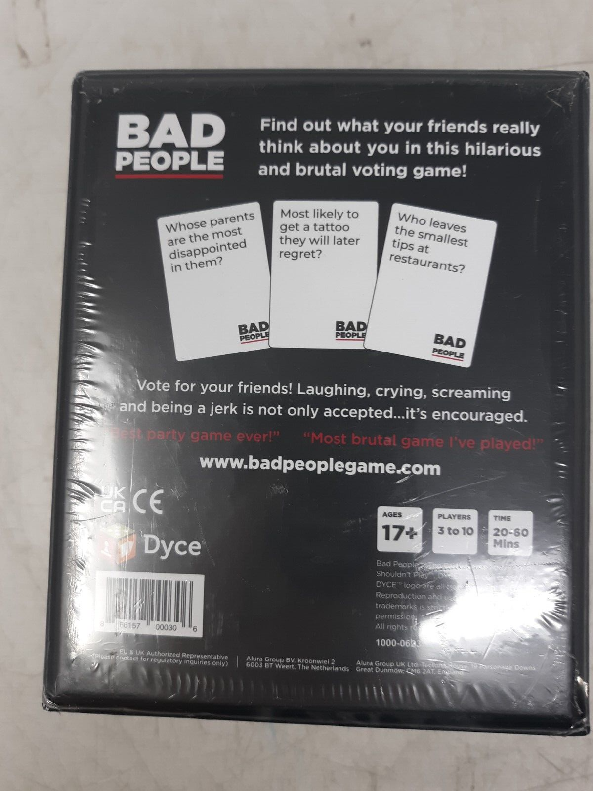 Bad People Party Game 17+ Card Game by Dyce – Ages 17+ | 3–10 Players | NSFW Hum