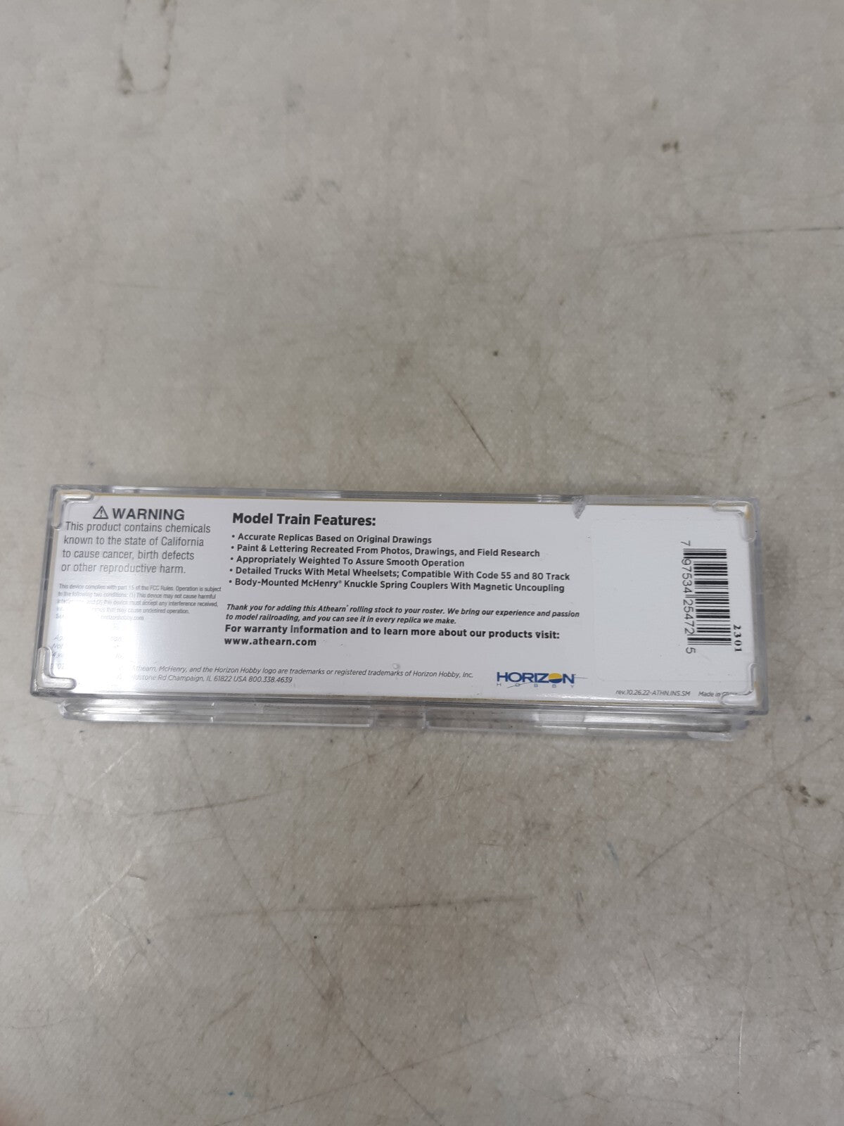 Athearn N 50' FMC 5347 Box GMRC #722 ATH25472 N Rolling Stock