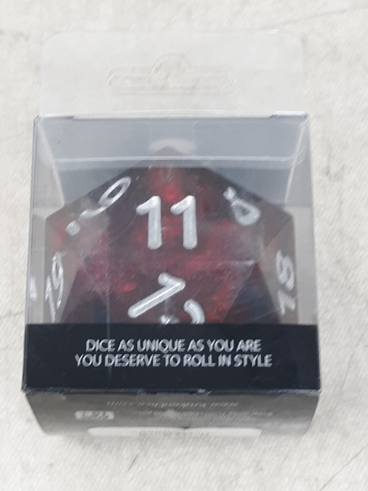 55mm Polished Sharp Edge d20 - Prawject 34