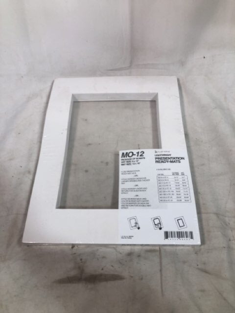 Stu Art Budget Ready Mats with No Back, 12 x 16 Inches, White, Pack of 50