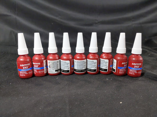 Loctite 243 Blue Medium Strength Threadlocker 10ml (9 PACK)