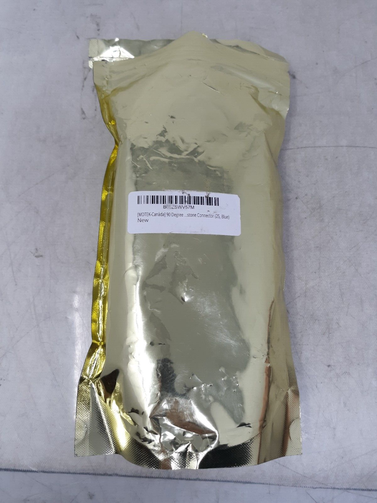 MDTEK-Canada 90 Degree Cat6 Keystone Jack, RJ45 Ethernet, Type 110 Blue, 25-Pack