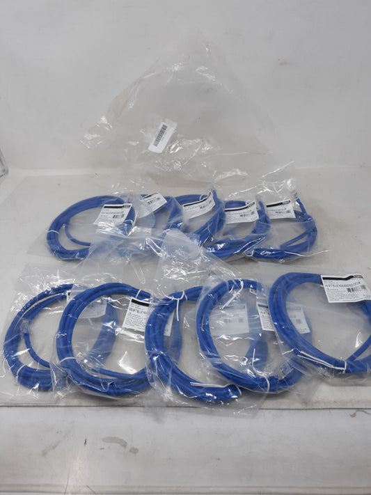 Legrand 566-110-006 6ft CAT6 Patch Cable Non-Booted - Blue - Pack of 10