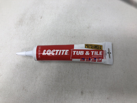 Loctite 1515861 Polyseamseal Tub and Tile Adhesive Caulk, 5.5-Ounce Tube, White