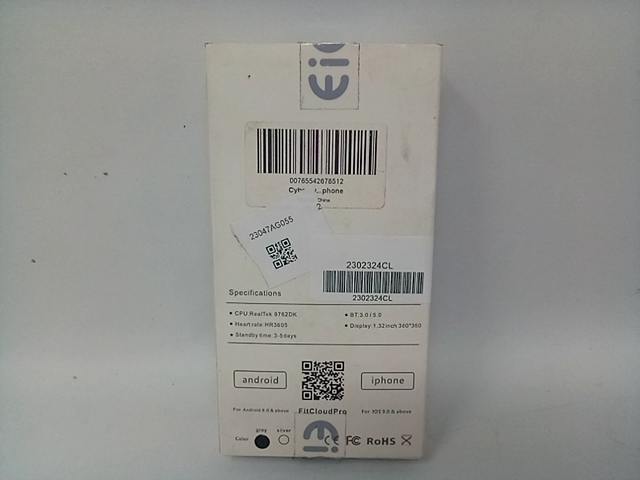 Smart Watch RealTek 8762DK, Gray