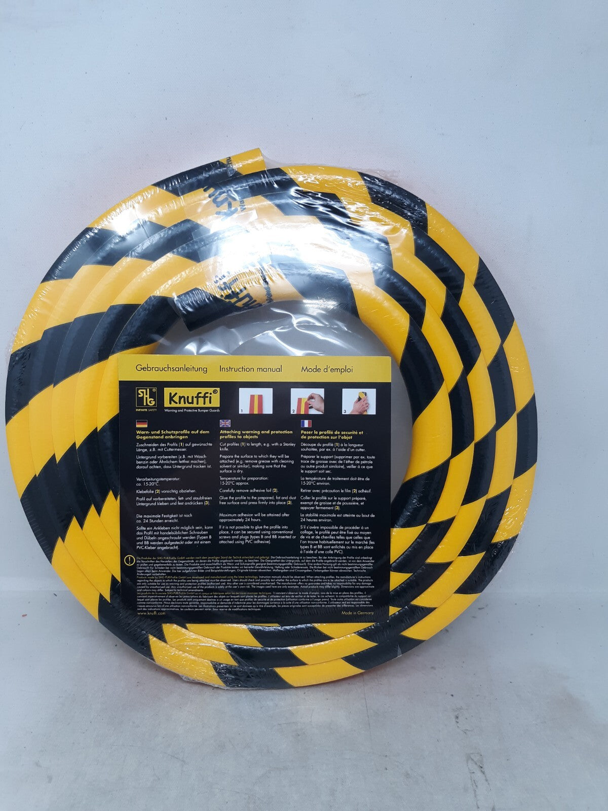 SHG Inifinite Safety Knuffi 60-6710 Rounded Edge Guard 5m YELLOW/BLACK