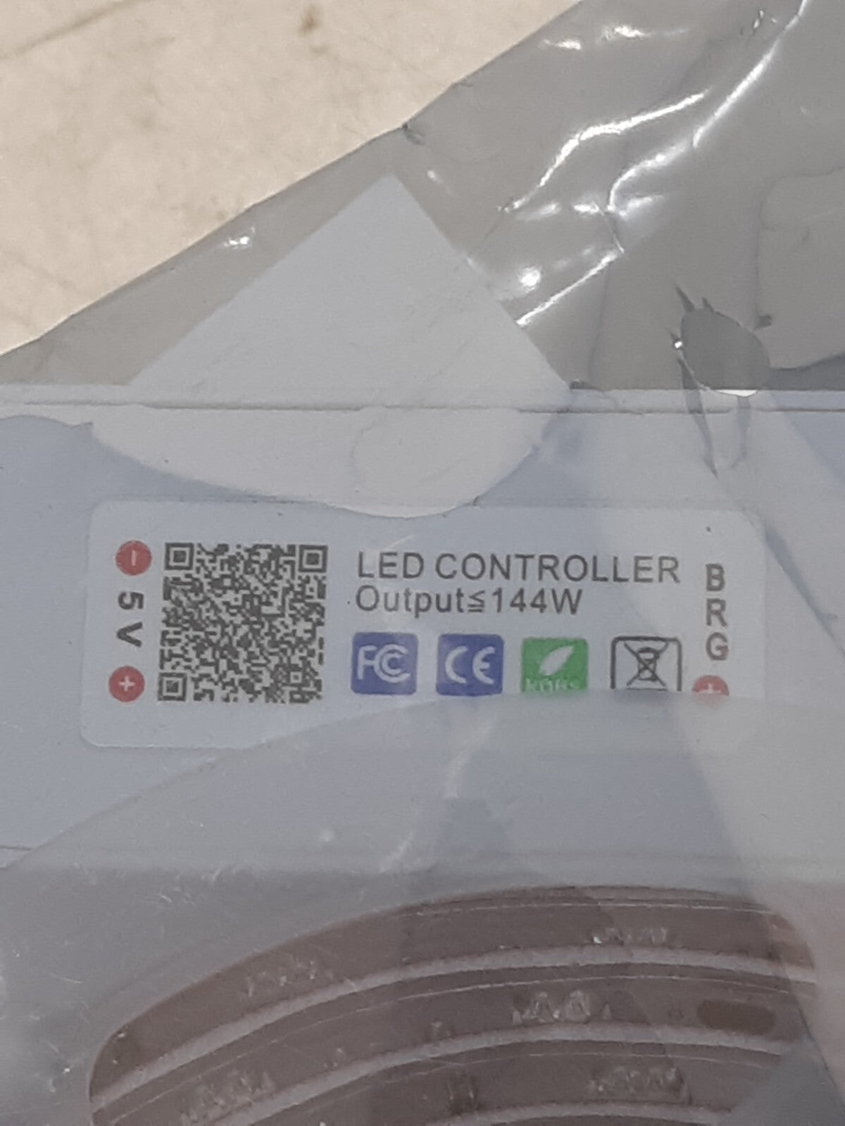 RGB LED Strip Light Kit with Controller, 5V 144W, Music Sync & Remote Control