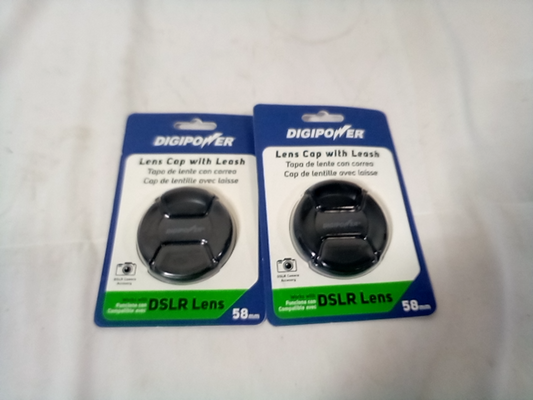 Lot of 2 Digipower DSLR Lens Cap for 58mm DSLR Lens