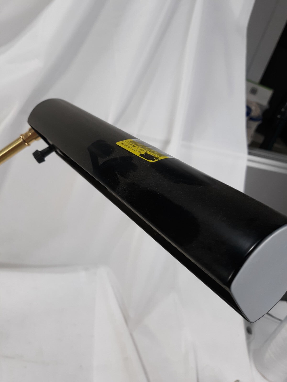 Black & Brass Balance Arm Piano Lamp Fluorescent Light