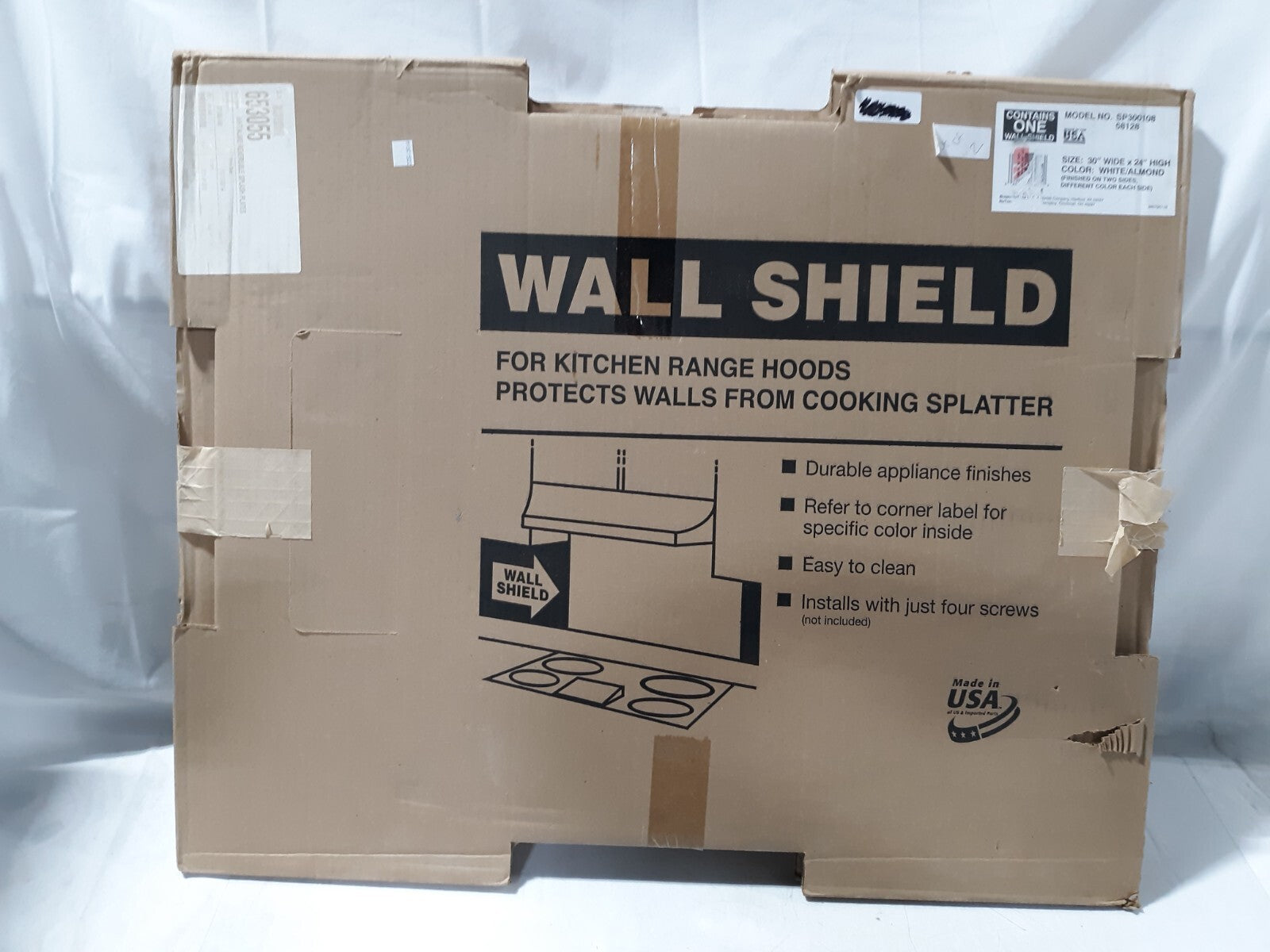 Stainless Steel Kitchen Splash Plate 30 X 24 Range Hood Pre Drilled Screw Holes
