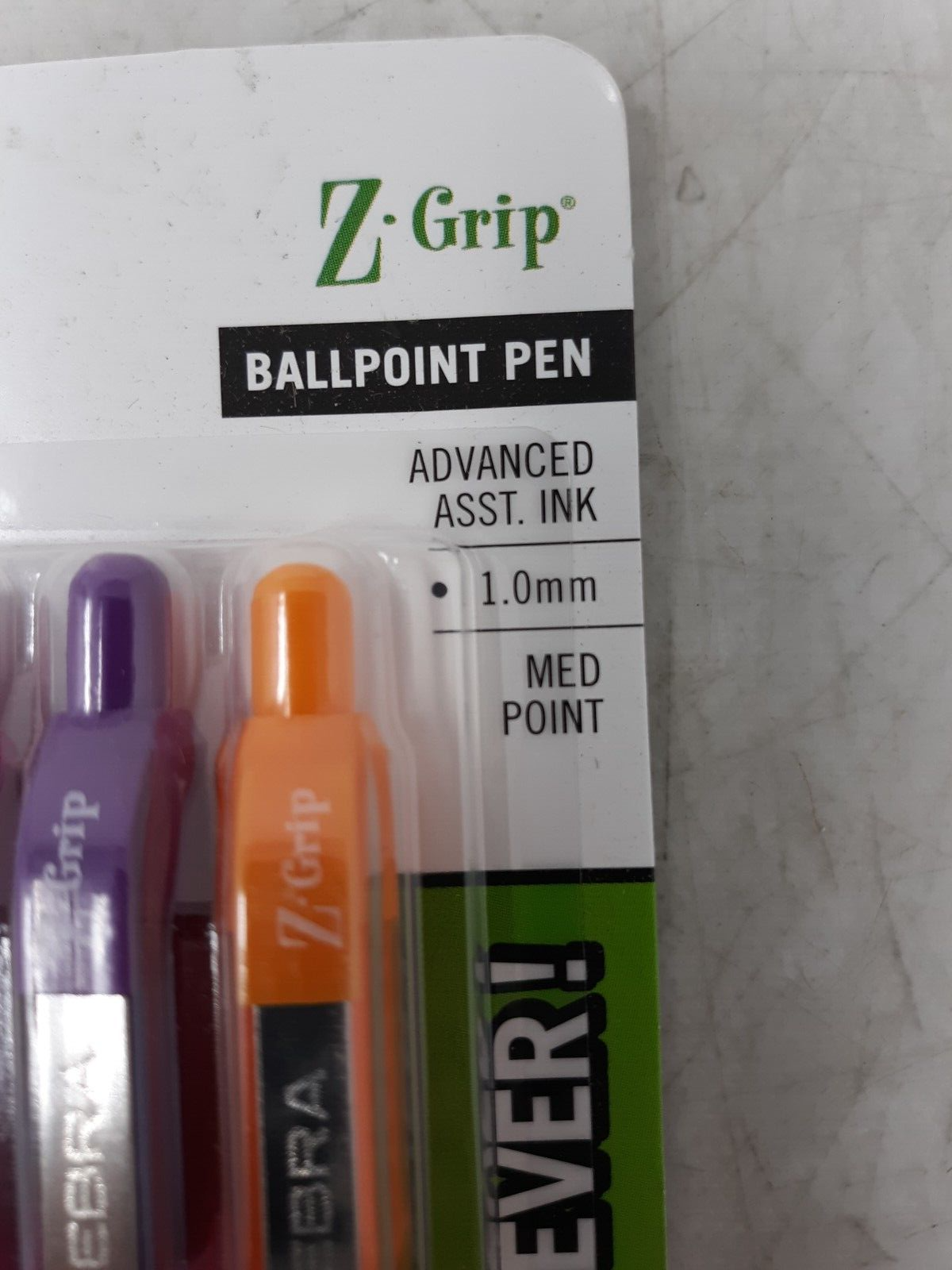 Zebra Z-Grip Retractable Ballpoint Pen Assorted Ink Medium 7/Pack 22276