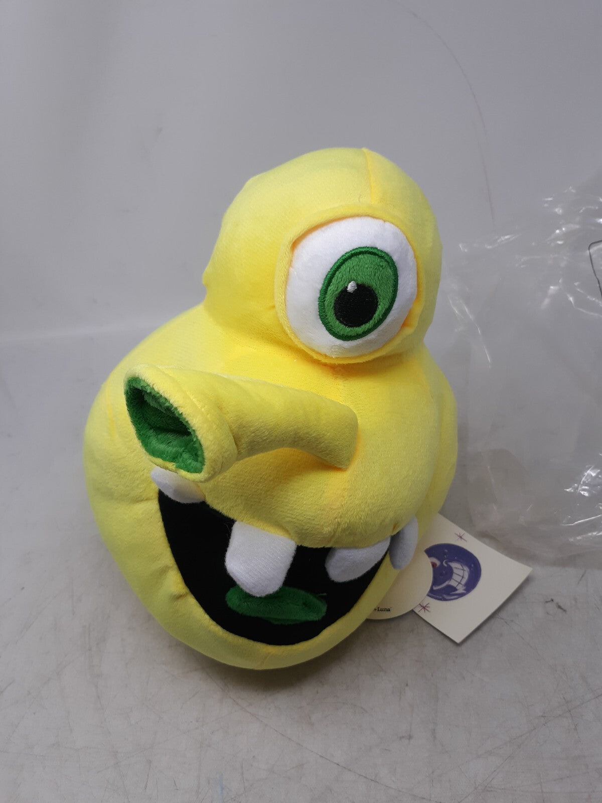 Kenny Scharf Cyclops Plushie – Limited Edition Yellow Art Collectible