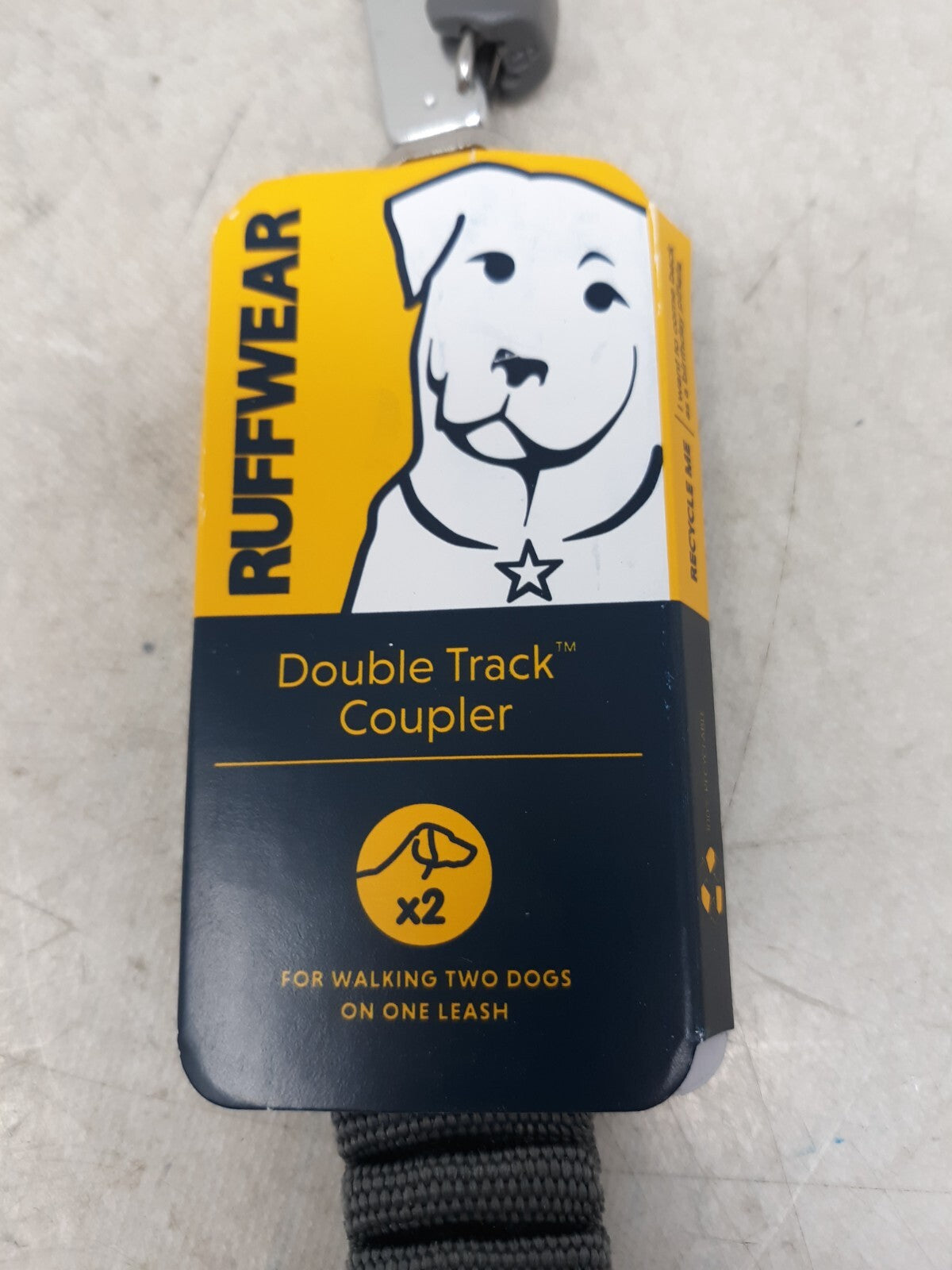 Ruffwear Double Track Coupler Granite Grey