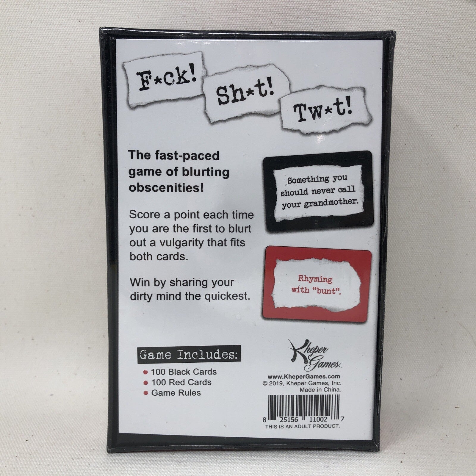 Kheper Game F*ck Sh*t Tw*t Adult Card Game