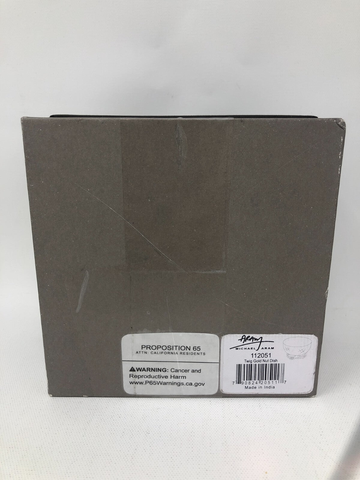 Michael Aram Gold Twig Nut Dish ~ Decorative Artisan Bowl, Stainless Steel