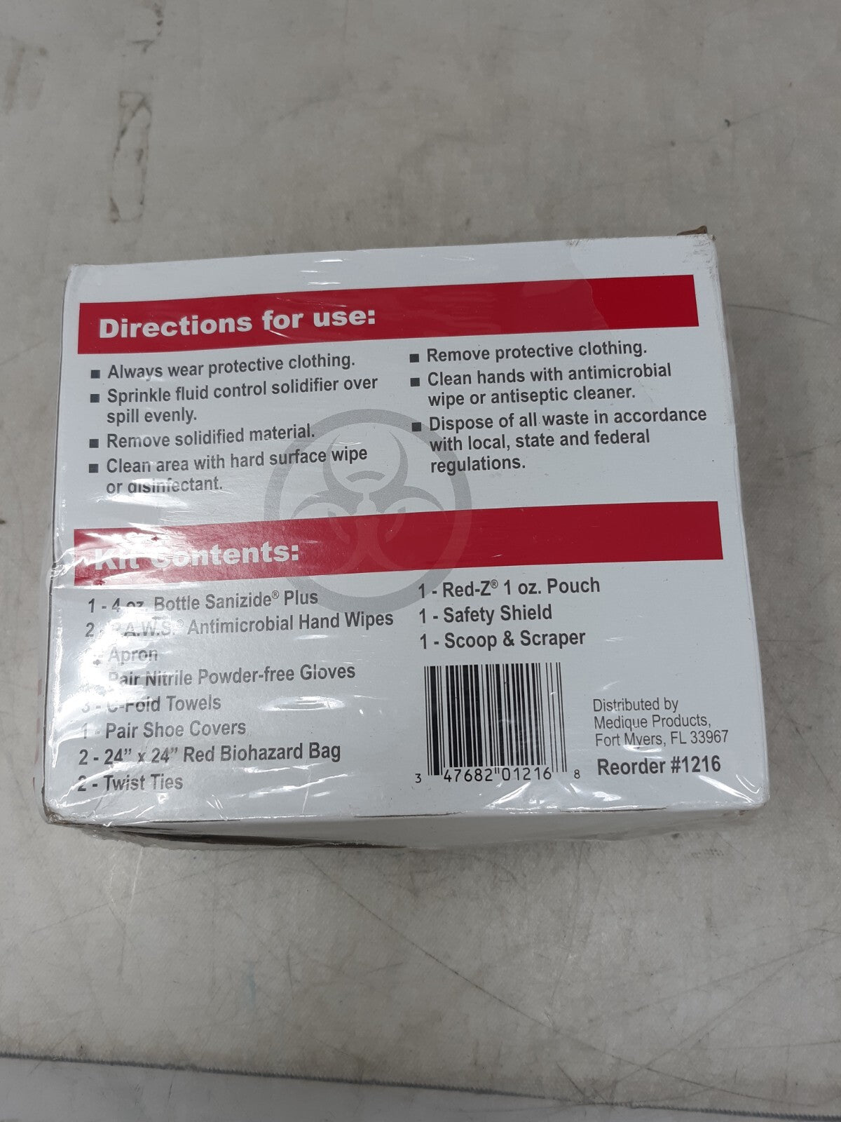 Medique Body Fluid Disposal Kit