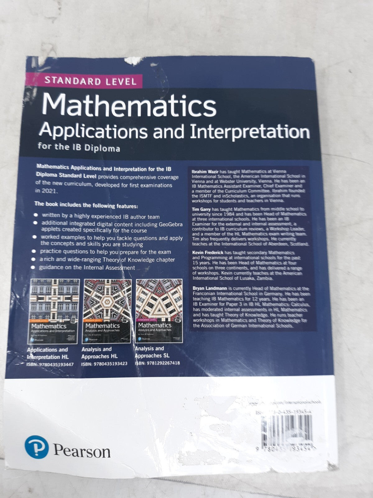 Mathematics Applications and Interpretation for the IB Diploma