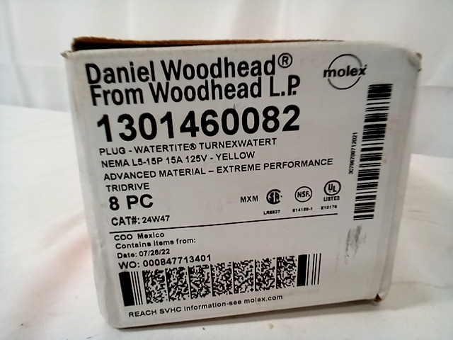 Molex Daniel Woodhead L.P. 130146002 - Plug - Watertite Turnexwatert 8pc