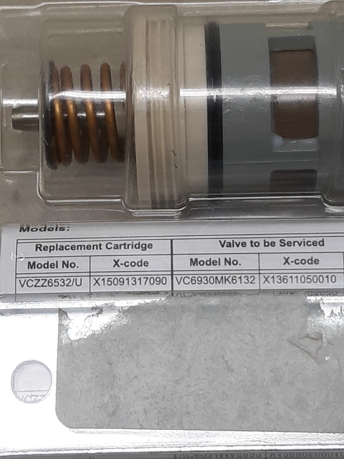 HONEYWELL CARTRIDGE REVISION VALVE 3 THREE WAYS ART. VCZZ6000 / U BUDERUS vczz60