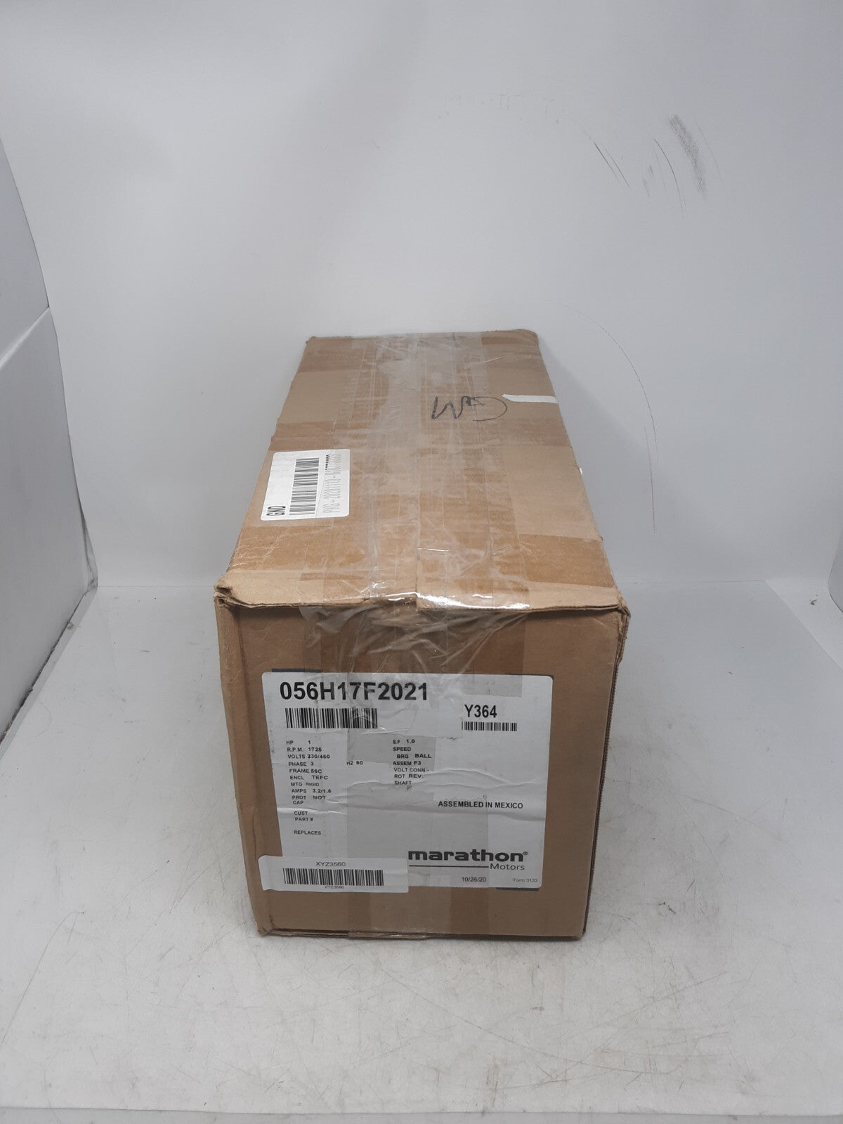 Marathon Electric MicroMAX 1HP 3-Phase TEFC Motor 56C 230/460V 1725RPM