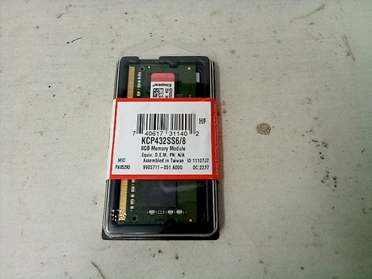 KCP432SS6-8 8GB DDR4 3200MHz Single Rank SODIMM Memory