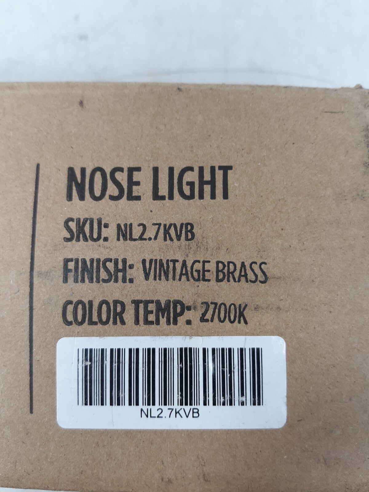 Coastal Source Nose Light NL2.7KVB - 2700K LED Outdoor Light, Vintage Brass