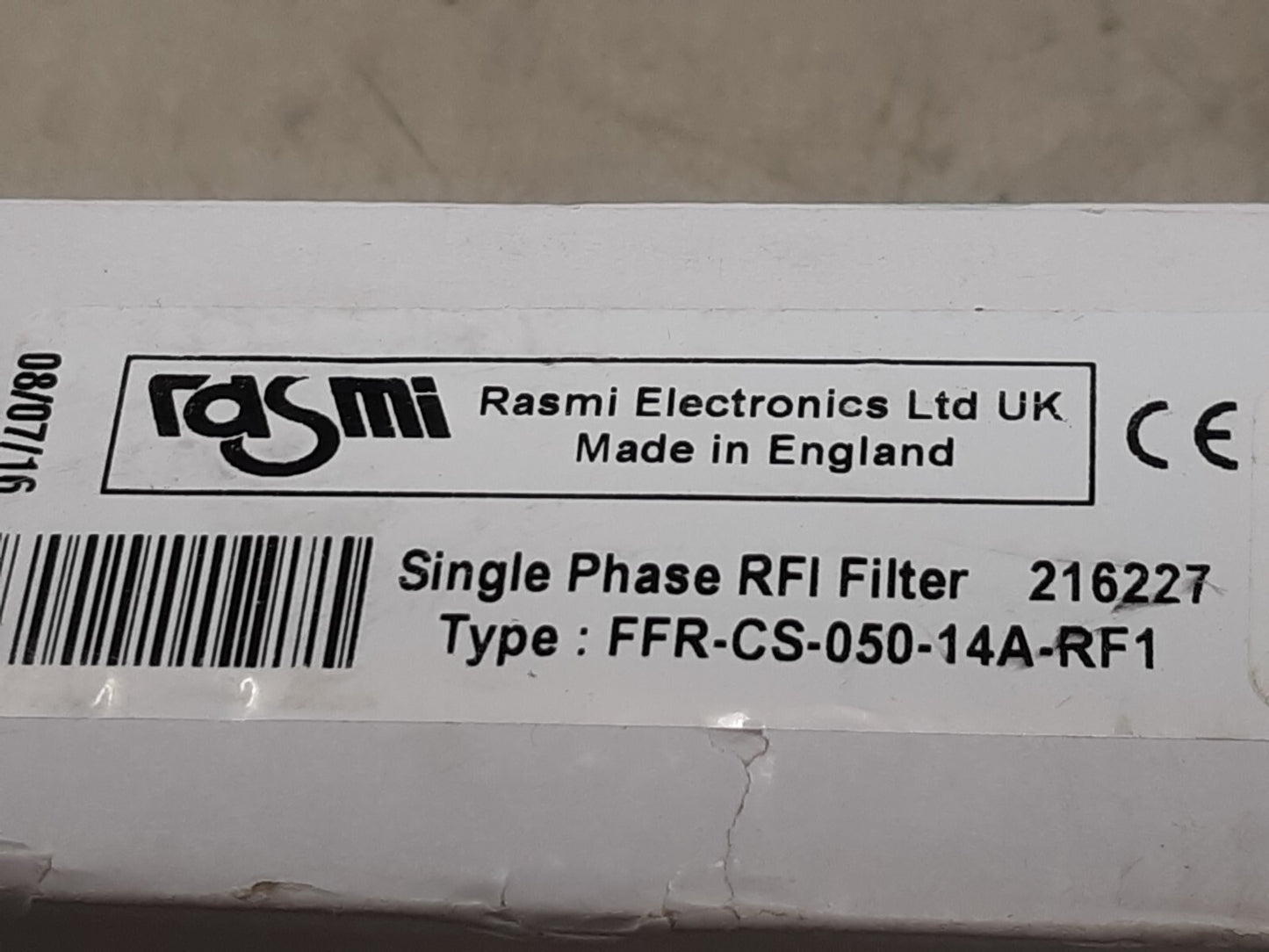 RASMI ELECTRONICS FFR-CS-050-14A-RF1 / FFRCS05014ARF1 RFI Filter Single Phase