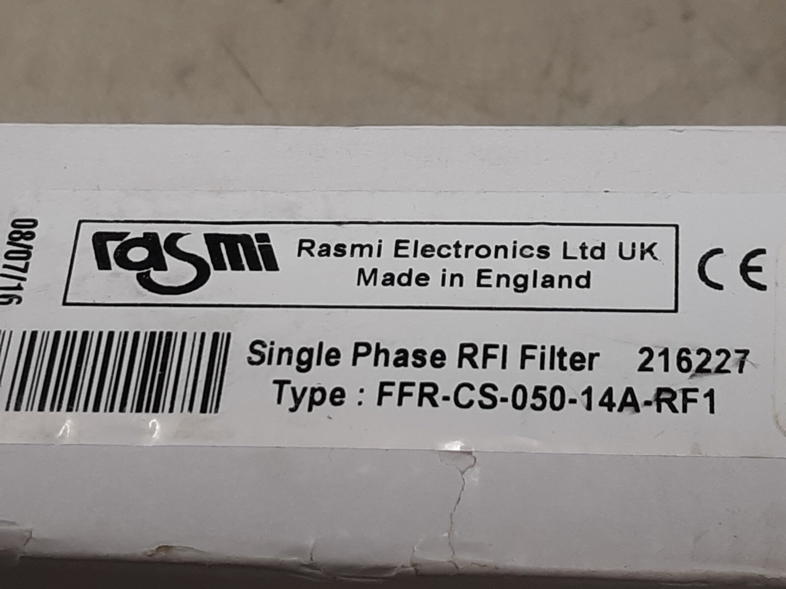 RASMI ELECTRONICS FFR-CS-050-14A-RF1 / FFRCS05014ARF1 RFI Filter Single Phase