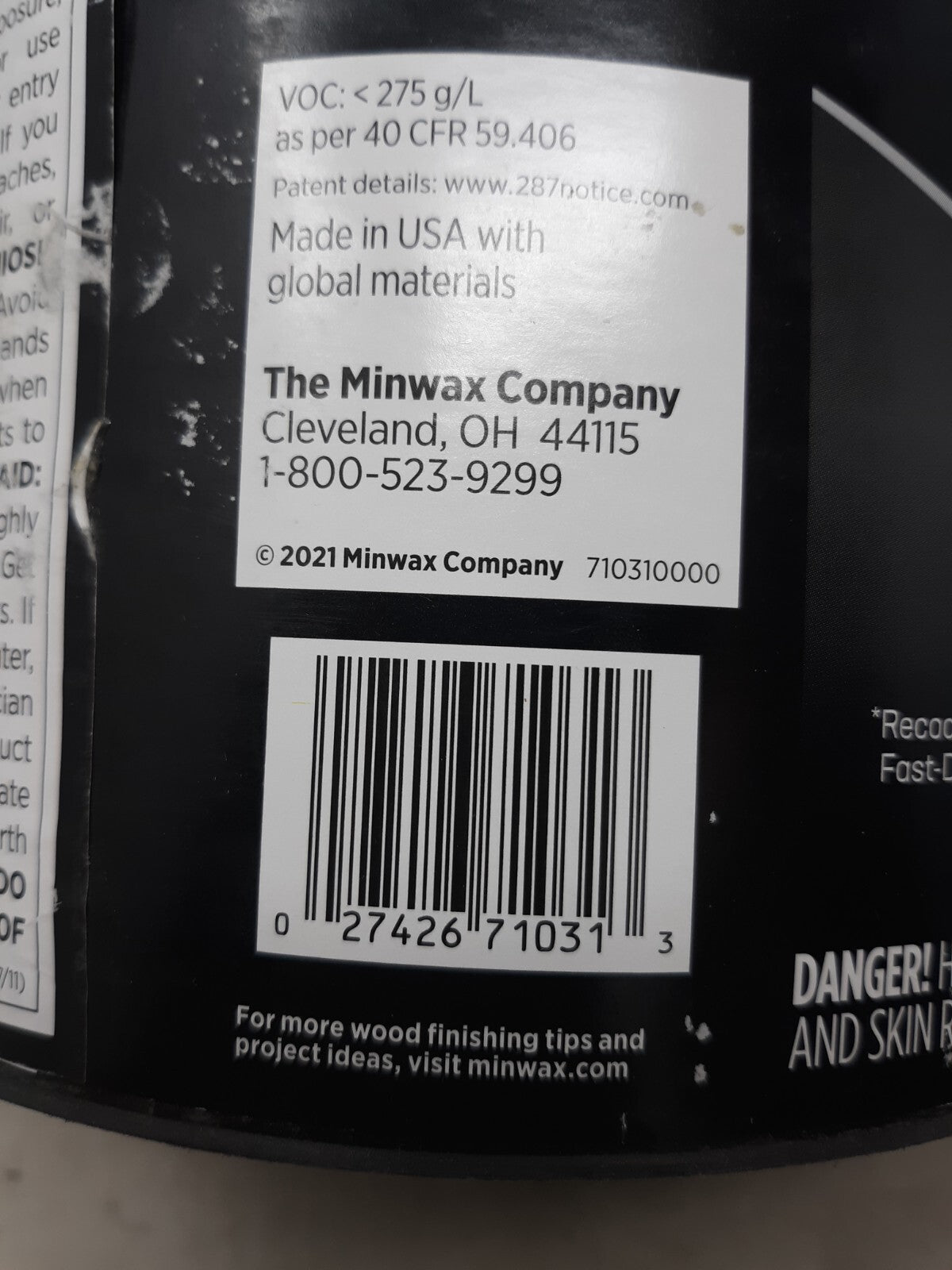 Minwax Oil-Modified Satin Semi-Gloss & Gloss Clear Water-Based Polyurethane 1gal