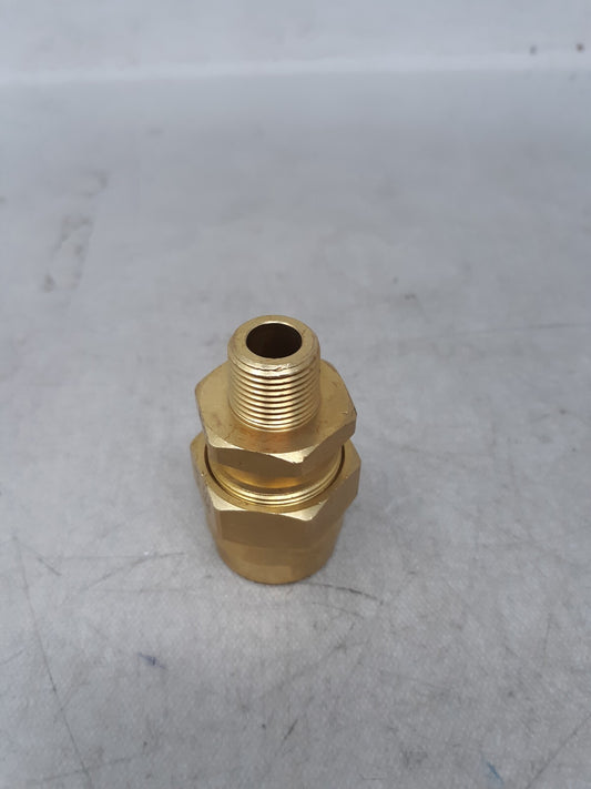 Brass DOT 1/2" Male NPT Connectors for 3/4" OD x 3/8" ID Rubber Air Brake Hose