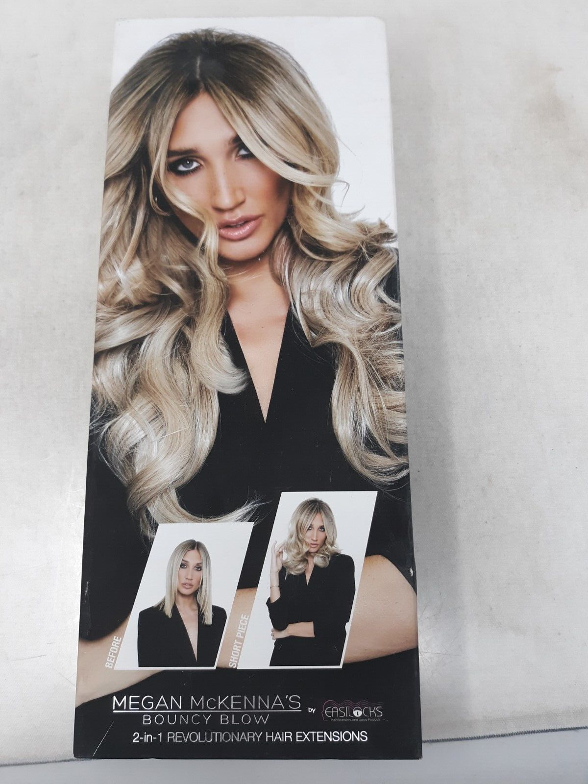 MEGAN MCKENNA'S BOUNCY BLOW BY EASILOCKS 2-IN-1 HAIR 14" 70G 22" 110G ASH BLONDE