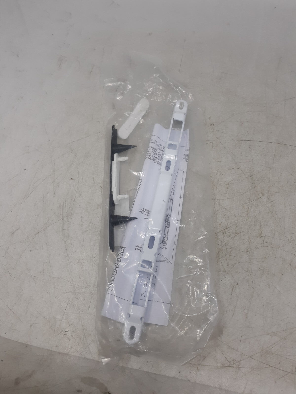 Multi-Point Lock Keeper Kit - White/Black, Replacement Hardware with Instruction