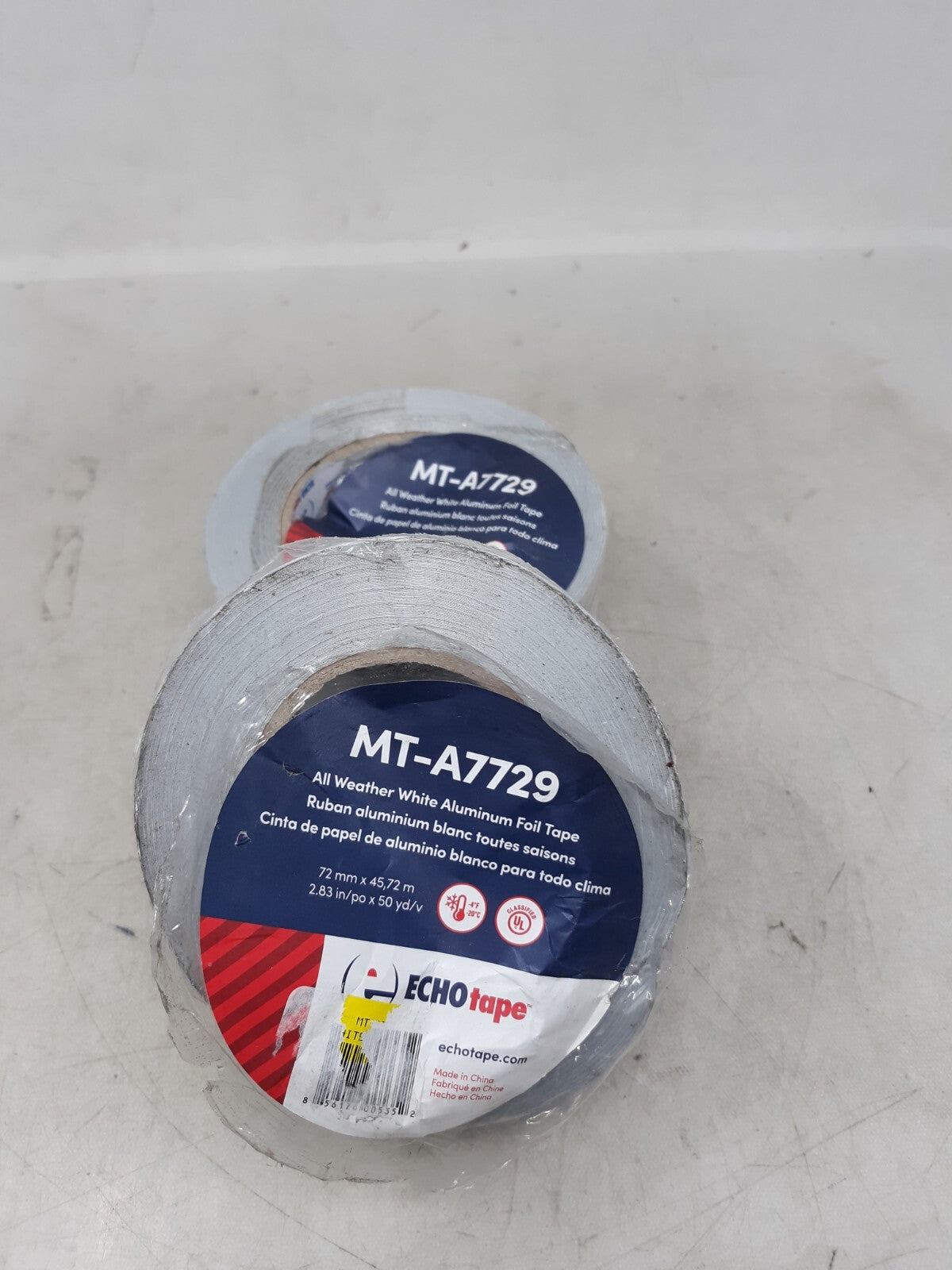 Lot of 2 Echo Tape All Weather Aluminum Foil Tape 2.83" x 50 yds MT-A7772