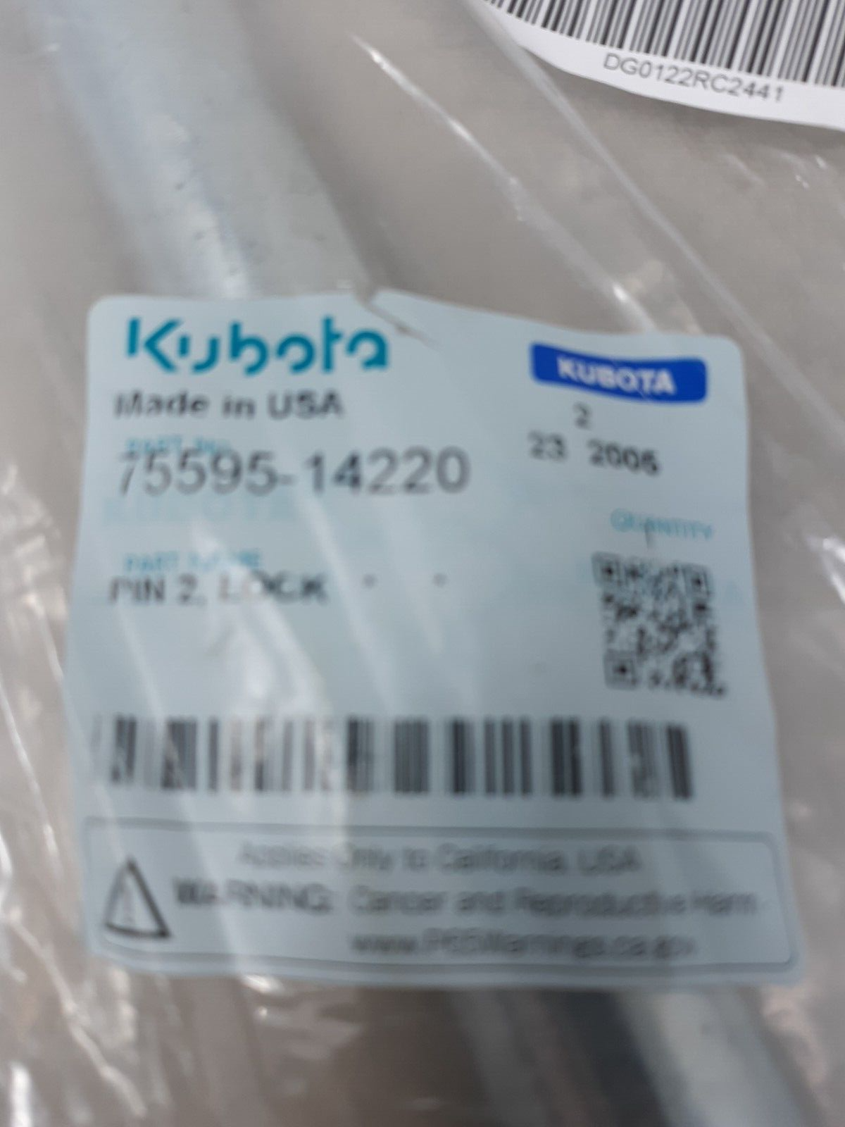 Kuboto 75595-14220 PIN 2, LOCK