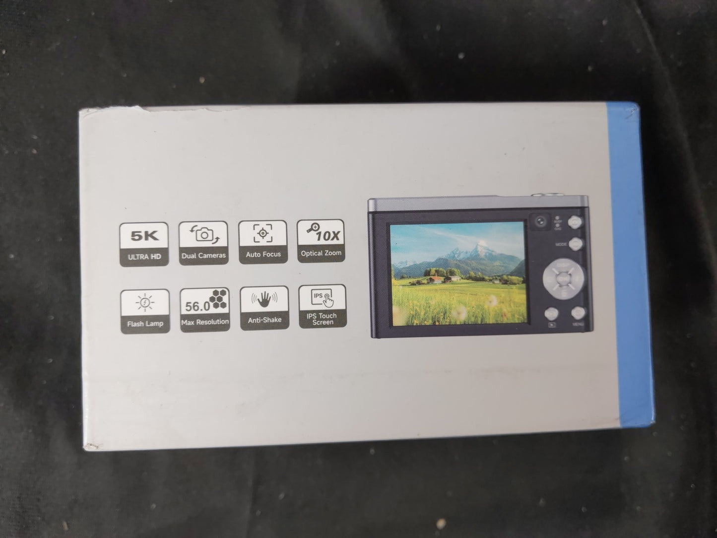 5K Digital Camera with 64GB Card, Touch Screen & 10X Optical Zoom, 56MP Front