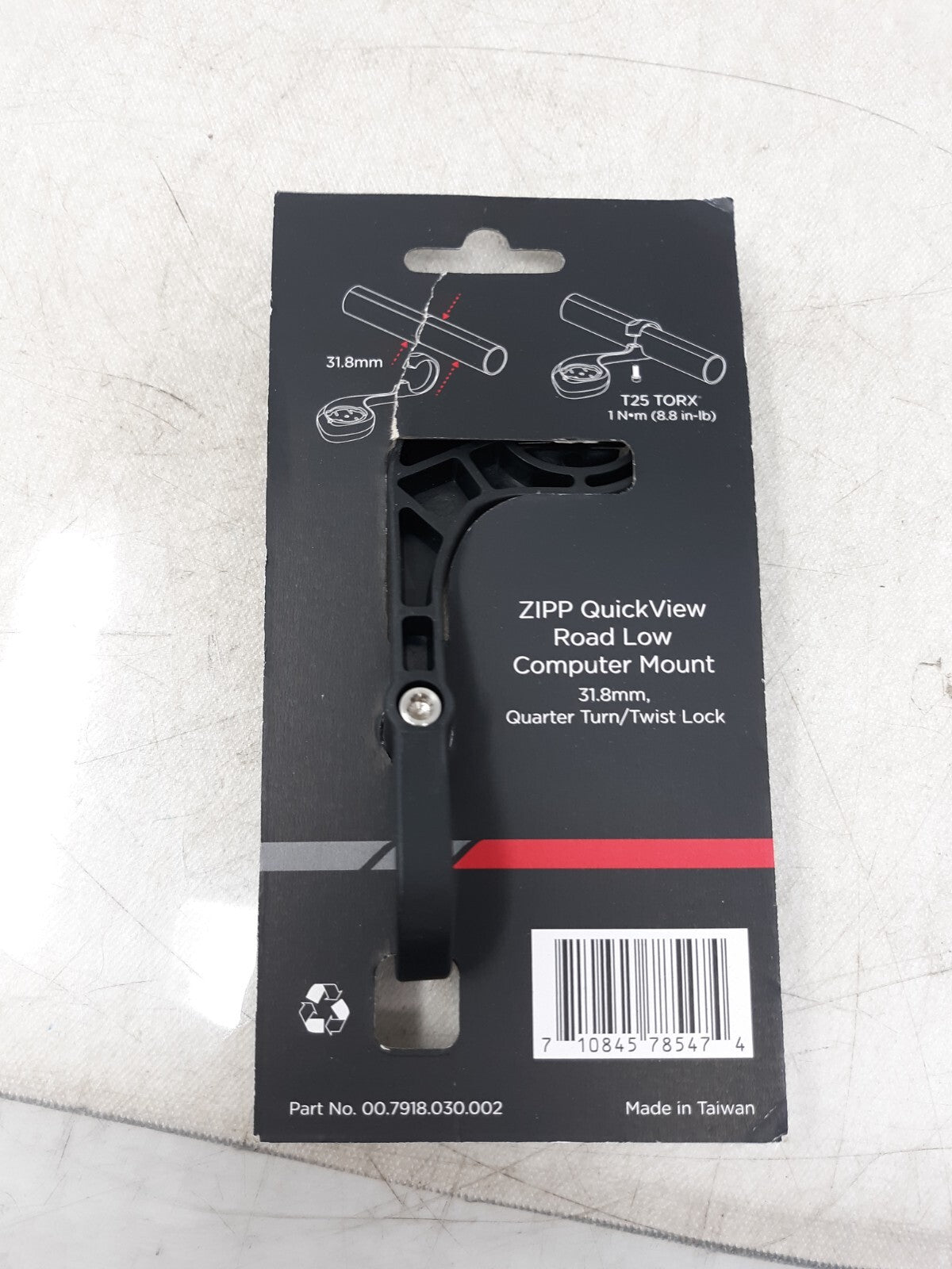 SRAM Zipp QuickView Road Low Computer Mount, 31.8mm