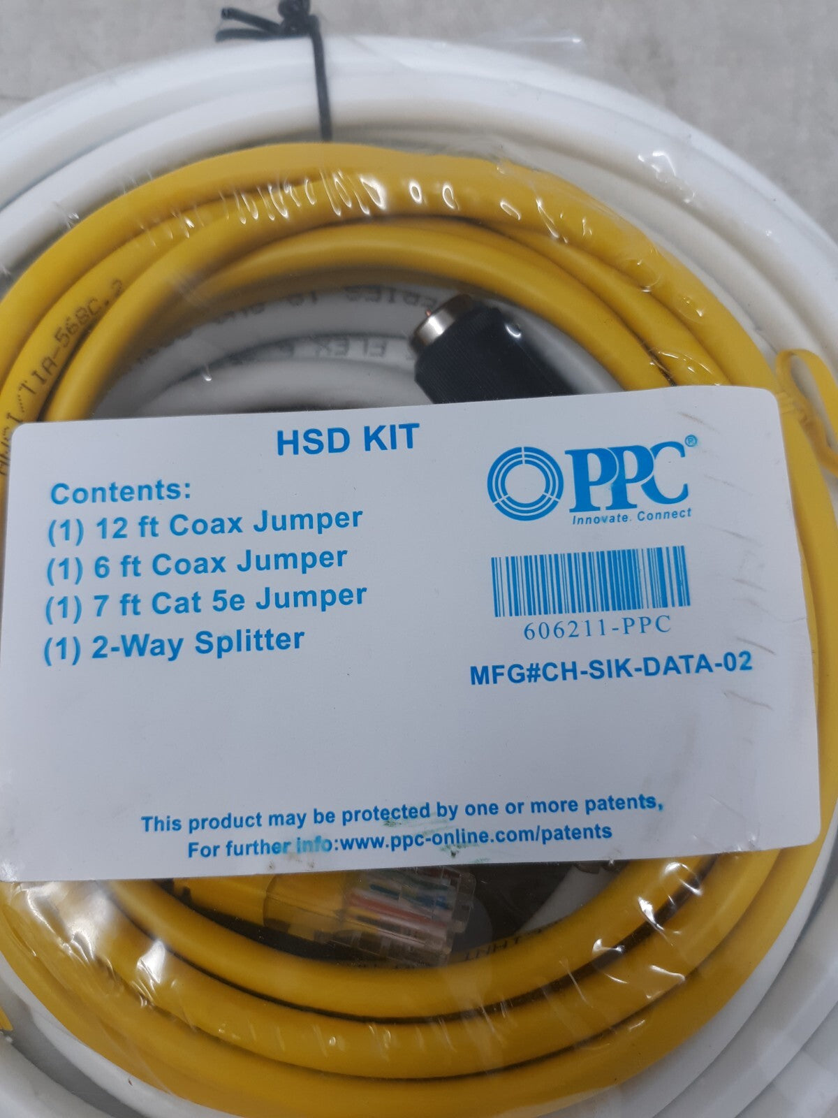 PPC HSD Kit 12ft Coax Jumper 606211-PPC