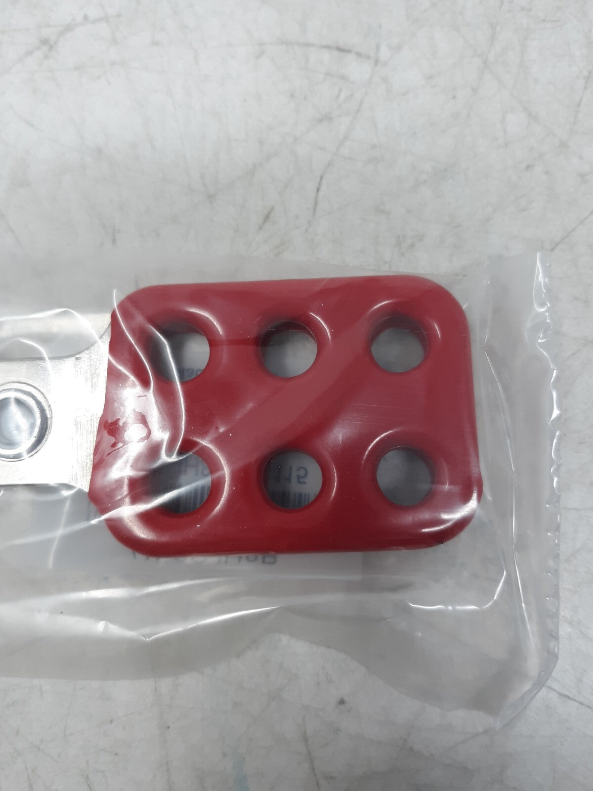 Red Lockout Hasp Safety Lock 6-Hole 1" Jaw OSHA Compliant
