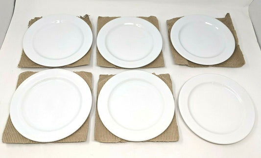 Lot of 6- Arcoroc Assiette Plate Candour 190 MM -7 3/8" (PORCELAIN)
