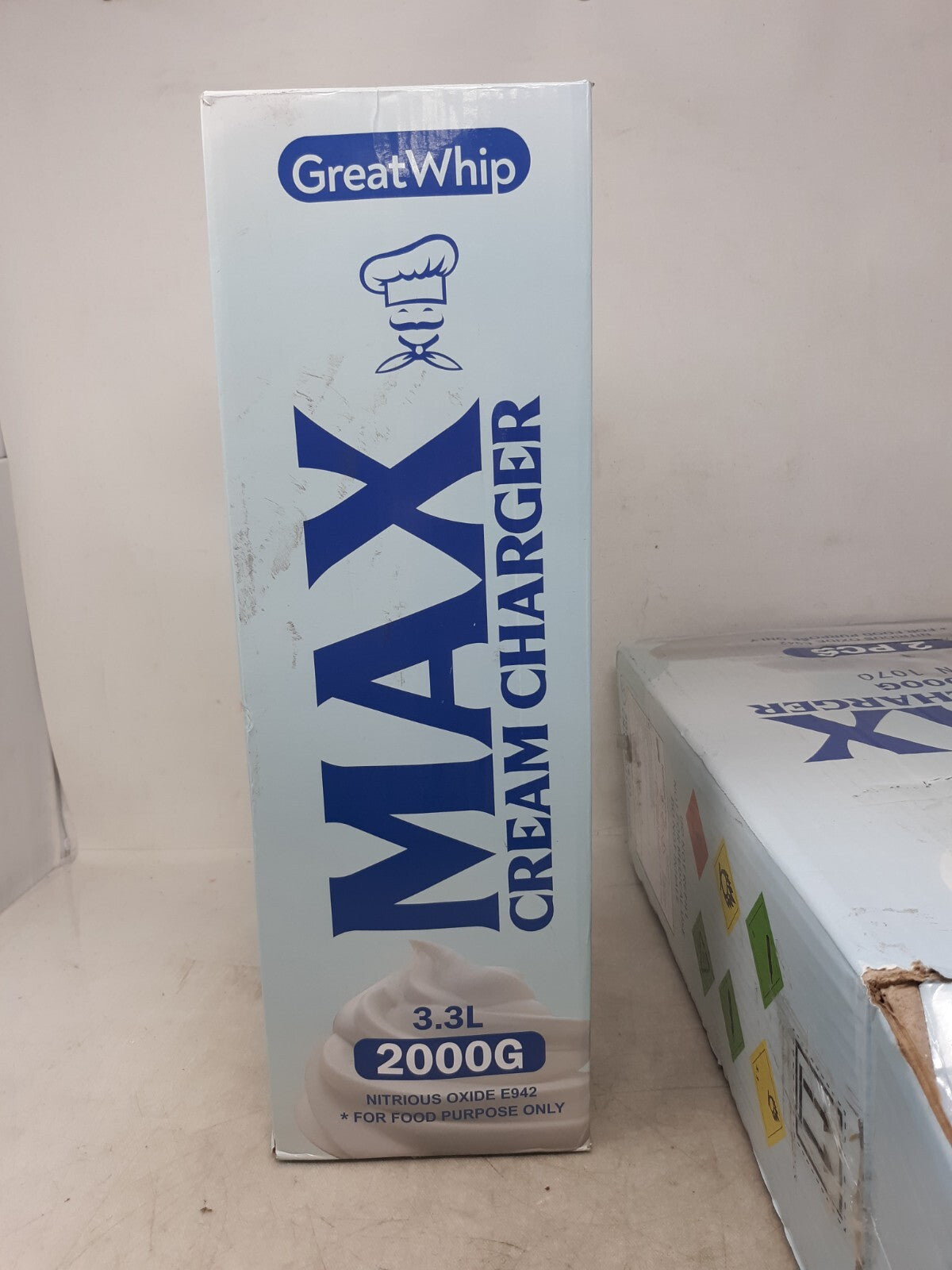 Whipped Cream Charger 3.3L X 2 Tanks 2000g RichWhip Cannister Large