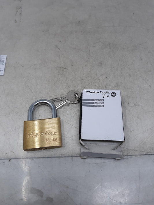 Master Lock 4150Ka Padlock, Keyed Alike, Standard Shackle, Rectangular Brass