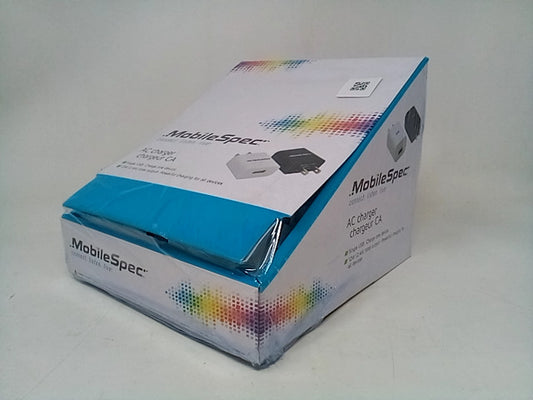 Mobile Spec AC Charger Single USB Power Blocks, CASE OF 20 WALL CHARGERS