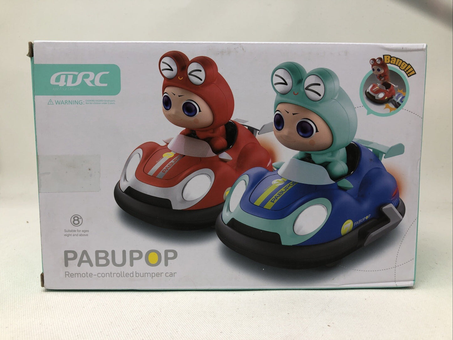 Jiakora Remote Control Cars Set of 2, Ejecting Bumper Cars with LED Lights